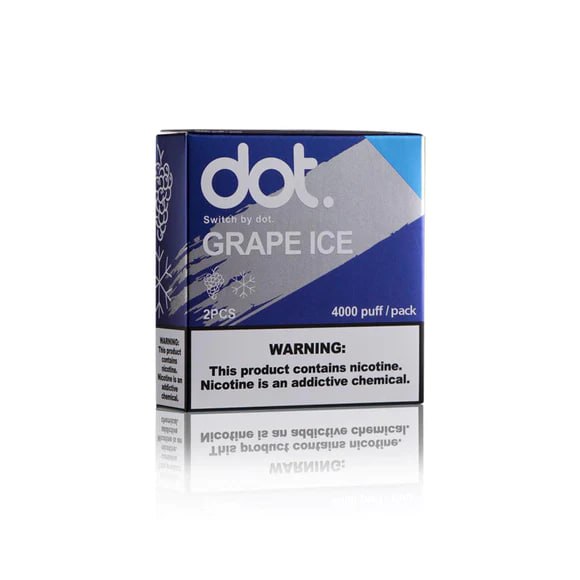 佩特里 DOTMOD DOT SWITCH 煙彈 葡萄4000puff/pack 2pcs 濃郁巨峰葡萄香氣爆發，搭配微涼順口尾韻，甜而不膩的經典滋味。