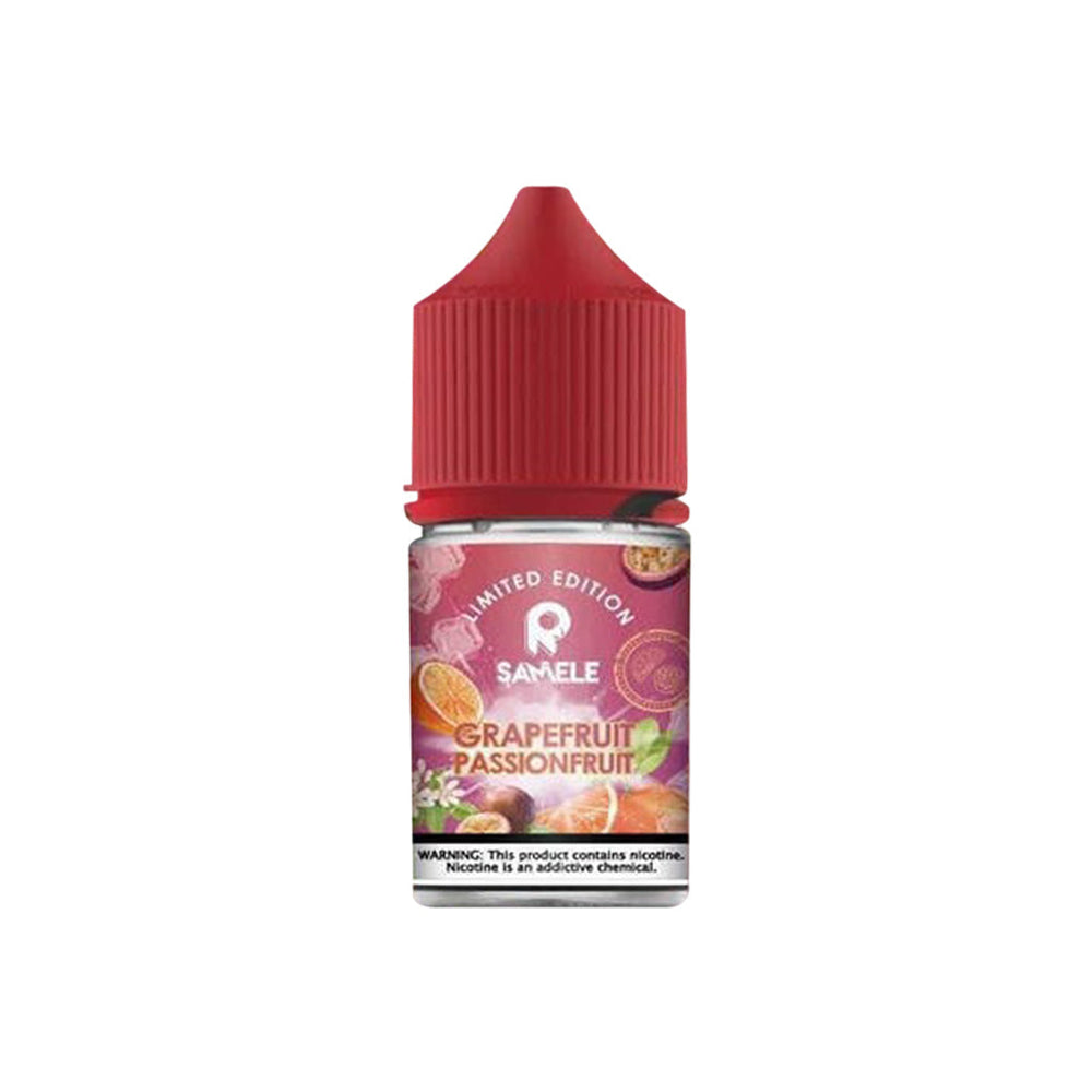 Samele 冰釀系列-葡萄柚-30ML 鮮紅葡萄柚的酸甜果肉香氣，與冰釀涼感完美融合，沁涼酸爽的層次體驗。